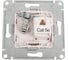 Двойная ТВ + компьютерная розетка Systeme Electric Glossa RJ45, кат. 5Е, механизм, молочный GSL000989 3
