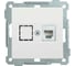 Компьютерная розетка IEK BOLERO РК10-1-Б RJ45, Cat 5e, белый EKB15-01-K01 1