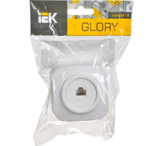 1-ая компьютерная IEK GLORY РК10-ХБ белый EKH10-K01