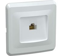 Розетка GENERICA 1-ая комп. RJ45 Cat5e ВЕГА белый EKV15-K01-DM