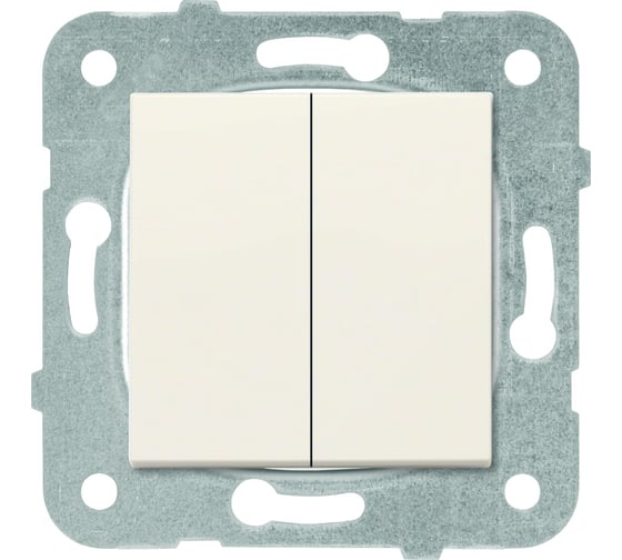 Выключатель Panasonic МОДУЛЬ 2кл крем Karre Plus 54899 WKTT0009-2BG-RES 1