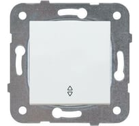 Переключатель Panasonic 1кл проходной белый Karre Plus 54917 WKTT0003-2WH-RES