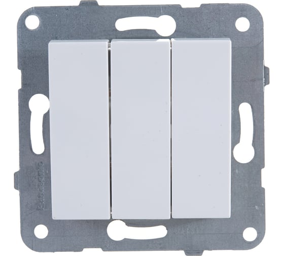 Выключатель Panasonic МОДУЛЬ 3кл белый Karre Plus 54913 WKTT0015-2WH-RES