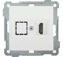Розетка HDMI IEK РHDMI-0-Б BOLERO, белый EHB10-K01