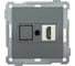 Розетка HDMI РHDMI-0-Б BOLERO антрацит IEK EHB10-K95 1