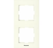 2-ая рамка Panasonic вертикальная крем Karre Plus WKTF0812-2BG