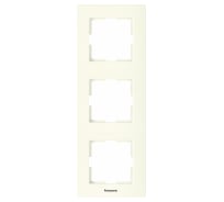 3-ая рамка Panasonic вертикальная крем Karre Plus WKTF0813-2BG