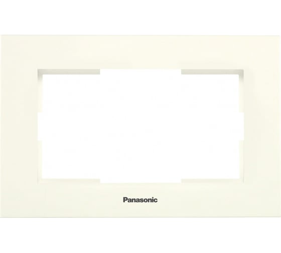 Рамка для 2-й розетки Panasonic крем Karre Plus WKTF0809-2BG 1
