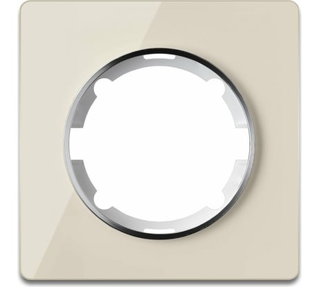 Стеклянная рамка OneKeyElectro Garda (для серии Florence) 1 пост, цвет бежевый 2234929