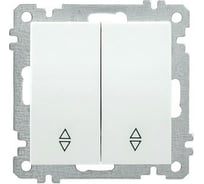 Выключатель IEK ВС10-2-2-Б 2 клавишный проходной 10А BOLERO белый EVB22-K01-10-1