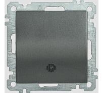 Выключатель IEK ВС10-1-1-Б 1 клавишный с индикацией 10А BOLERO антрацит EVB11-K95-10