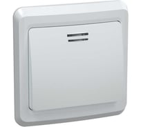 Выключатель GENERICA 1кл 10А с инд. ВЕГА белый EVV11-K01-10-DM