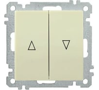 Выключатель IEK ВС10-1-5-Б 2 клавишный жалюзи BOLERO кремовый EVB25-K33-10