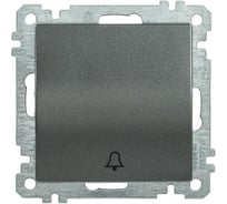 Выключатель IEK ВС10-1-4-Б 1 клавишный кнопочный 10А BOLERO антрацит EVB14-K95-10