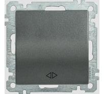 Выключатель IEK ВС10-1-3-Б 1 клавишный перекрестный 10А BOLERO антрацит EVB13-K95-10