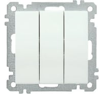 Выключатель IEK ВС10-3-0-Б 3 клавишный 10А BOLERO белый EVB30-K01-10-1
