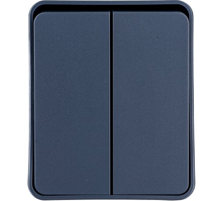2-клавишный выключатель Systeme Electric AtlasDesign PROFI IP54 открытой установки 10 АХ, антрацит ATN544051