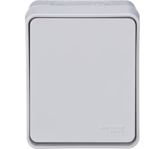 1-клавишный выключатель Systeme Electric AtlasDesign PROFI IP54 открытой установки 10 АХ, белый ATN540161