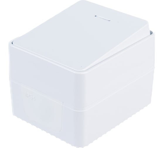 1-клавишный выключатель Systeme Electric AtlasDesign PROFI IP54 открытой установки с подсветкой 10 АХ ATN540113