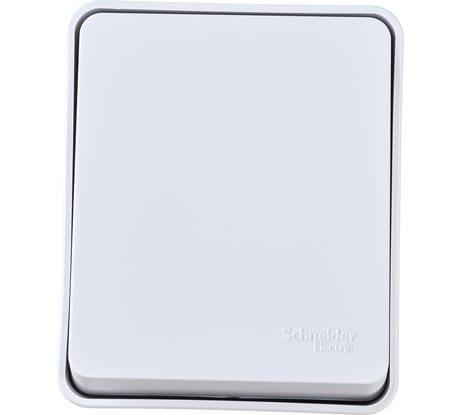 1-клавишный выключатель Systeme Electric AtlasDesign PROFI IP54 открытой установки 10 АХ, белый ATN540111