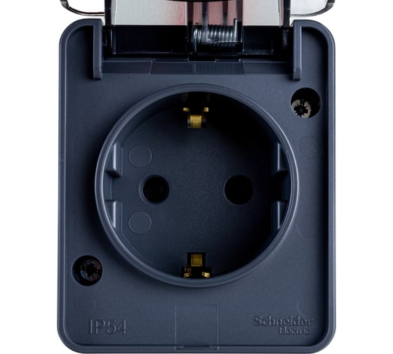 Розетка Systeme Electric AtlasDesign PROFI IP54 открытой установки с заземлением со шторками 16А 250B ATN544045