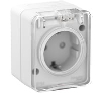 Розетка Systeme Electric AtlasDesign PROFI IP54 открытой установки с заземлением со шторками 16А 250B ATN540145