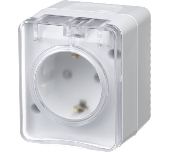 Розетка Systeme Electric AtlasDesign PROFI IP54 открытой установки с заземлением со шторками 16А 250B ATN540145
