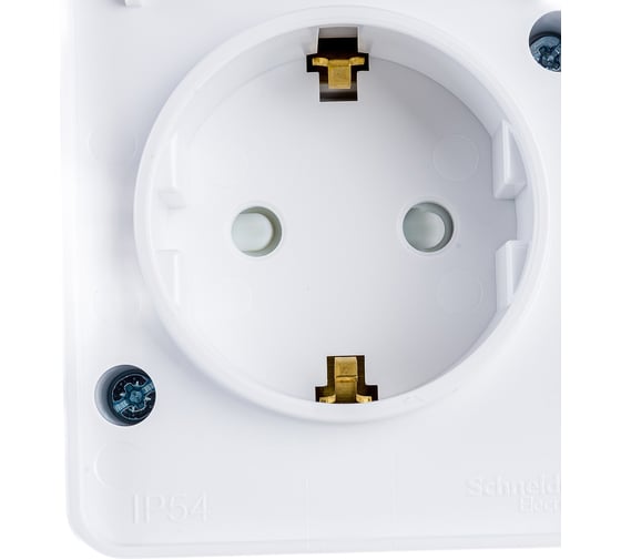 Розетка Systeme Electric AtlasDesign PROFI IP54 открытой установки с заземлением со шторками 16А 250B ATN540145