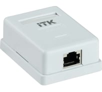 Настенная информационная розетка IEK ITK RJ45 кат. 6 FTP 1-порт CS2-1C06F-12