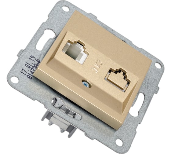 Розетка Panasonic модуль TF бронза Karre Plus WKTT0402-2BR