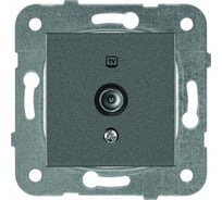 TV-розетка Panasonic модуль, проходная 12dB темно-серый Karre Plus WKTT0452-2DG