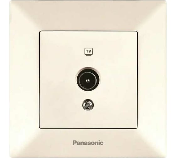 TV розетка Panasonic концевая крем Arkedia WMTC0451-2BG