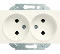 2-ая розетка Panasonic модуль б/з крем Karre Plus WKTT0204-2BG