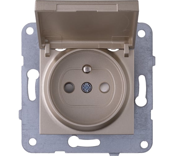 Розетка Panasonic модуль с/з с крышкой бронза Karre Plus WKTT0210-2BR 1