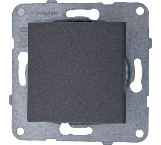 1-клавишный выключатель Panasonic модуль, тёмно-серый Karre Plus WKTT0001-2DG