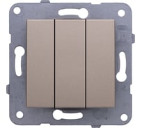 3-клавишный выключатель Panasonic модуль, бронза KarrePlus WKTT0015-2BR