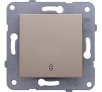 1-клавишный проходной переключатель Panasonic модуль бронза Karre Plus WKTT0003-2BR