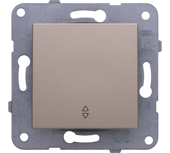 1-клавишный проходной переключатель Panasonic модуль бронза Karre Plus WKTT0003-2BR
