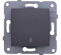 1-клавишный проходной переключатель Panasonic модуль тёмно-серый Karre Plus WKTT0003-2DG