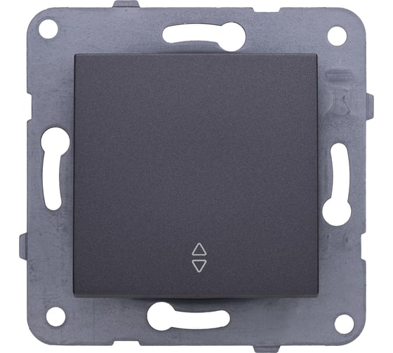 1-клавишный проходной переключатель Panasonic модуль тёмно-серый Karre Plus WKTT0003-2DG 1