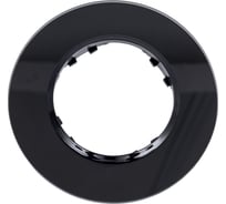 1-постовая рамка LK Studio круглая из натурального темного стекла LK Vintage 889110-1