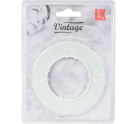 1-постовая рамка LK Studio круглая из натурального светлого стекла LK Vintage 889111-1