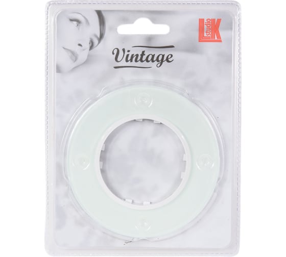 1-постовая рамка LK Studio круглая из натурального светлого стекла LK Vintage 889111-1
