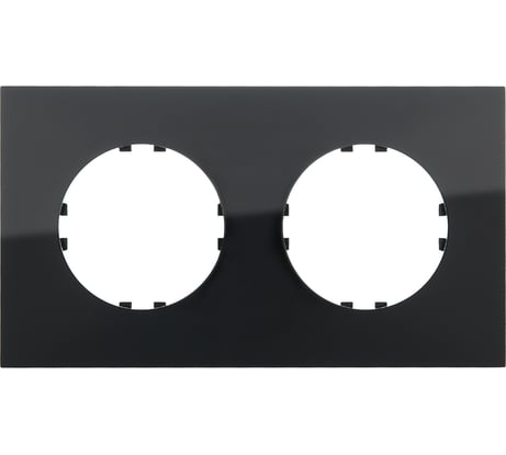 2-постовая рамка LK Studio квадратная, черная, LK Vintage-Quadro 884208-1