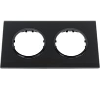 2-постовая рамка LK Studio квадратная из натурального темного стекла LK Vintage 884210-1