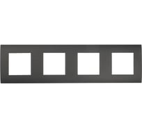 4-постовая рамка LK Studio, черный бархат, LK45 854408-1