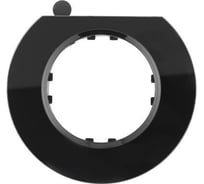 Круглая рамка LK Studio оконечная, для построения неограниченного кол-ва постов, из натурального темного стекла 889210-1