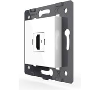 Розетка HDMI LIVOLO 1 пост цвет белый (механизм) VL-FCHD-2WP