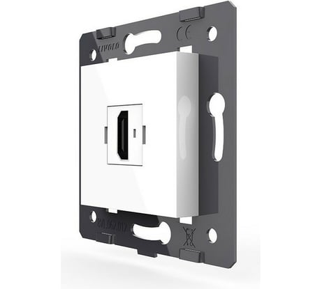 Розетка HDMI LIVOLO 1 пост цвет белый (механизм) VL-FCHD-2WP