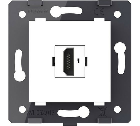 Розетка HDMI LIVOLO 1 пост цвет белый (механизм) VL-FCHD-2WP